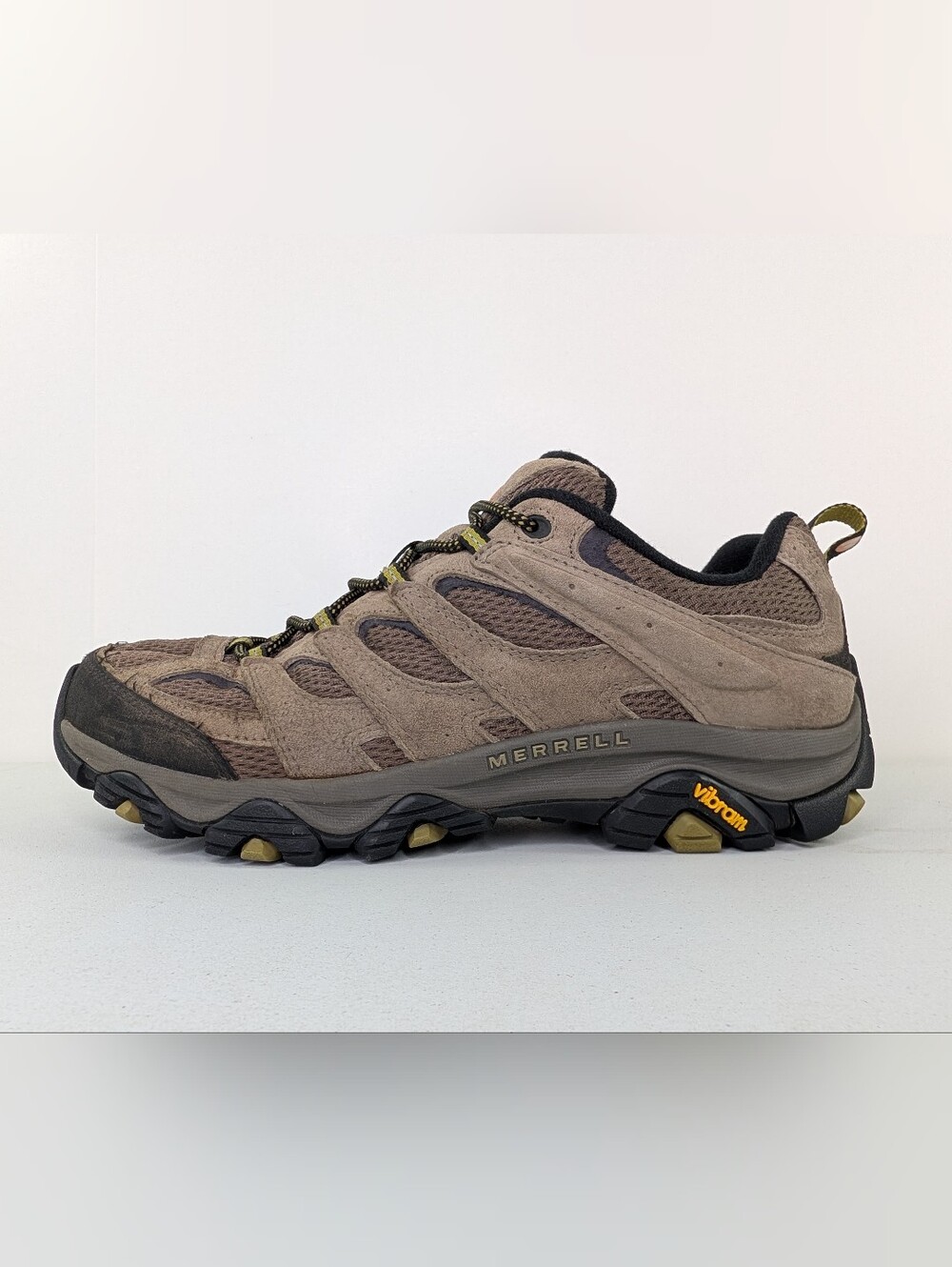 Merrell Moab 3 Shoes Mens Size 11.5 Hiking Outdoor Leather Walnut Vibram J036285
